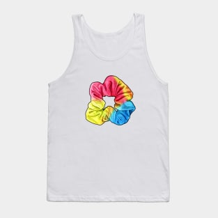 Scrunchie VSCO Girl Hair Tie Girls Colorful Rainbow Tank Top